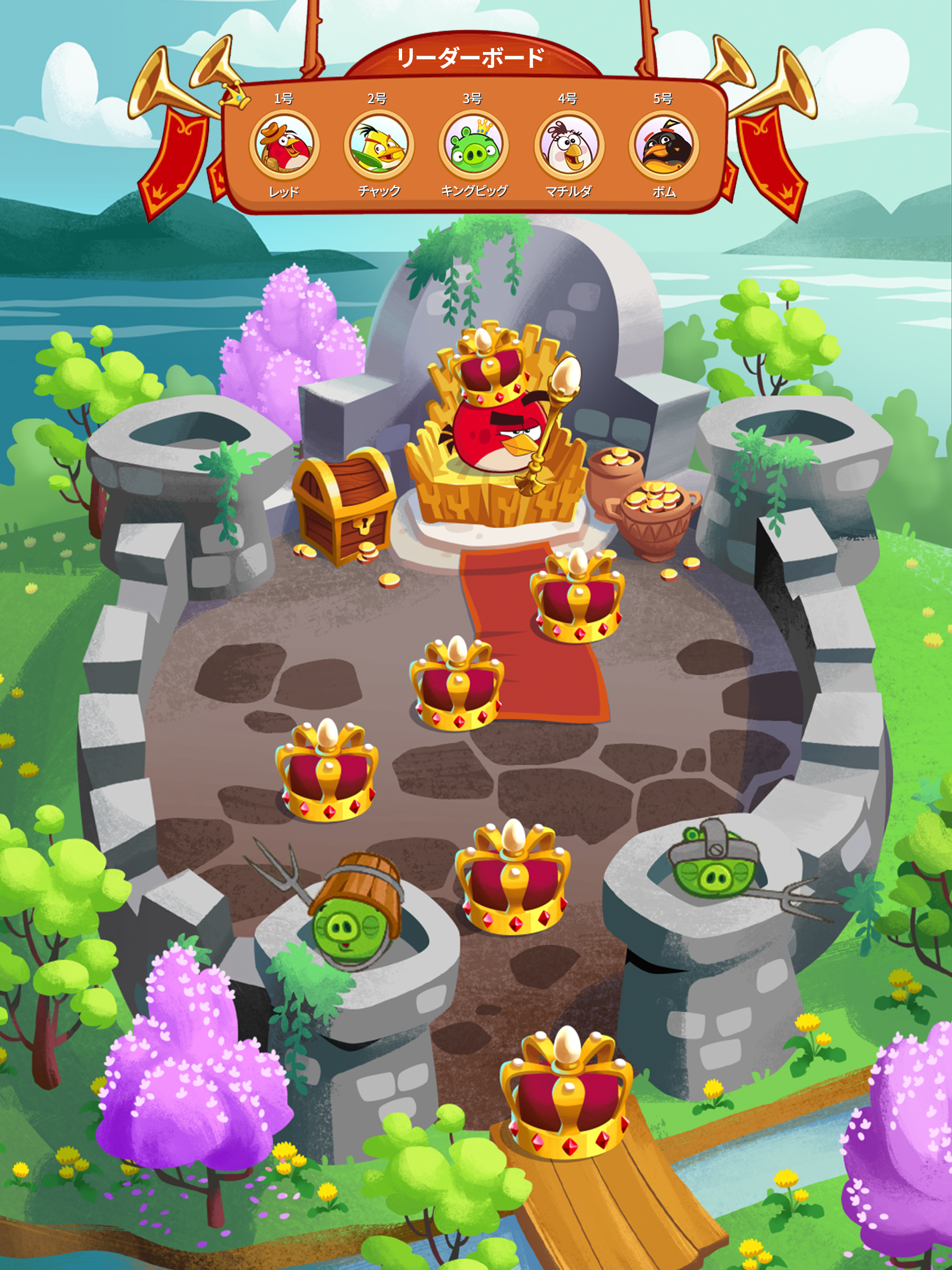 アングリーバードブラスト ゲームのスクリーンショット