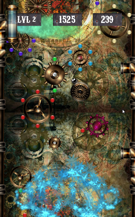 Steampunk Cog Hopper Game Screenshot