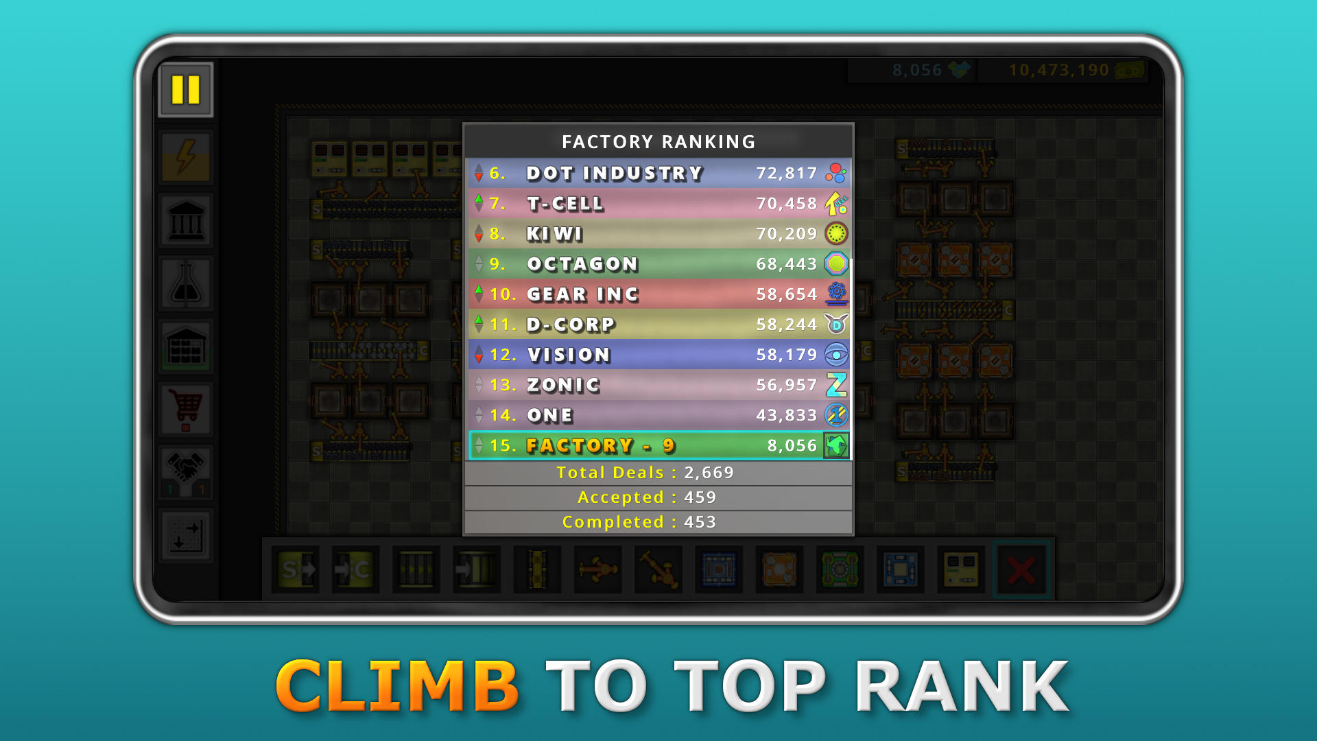 Factory Control Inc. Game Screenshot