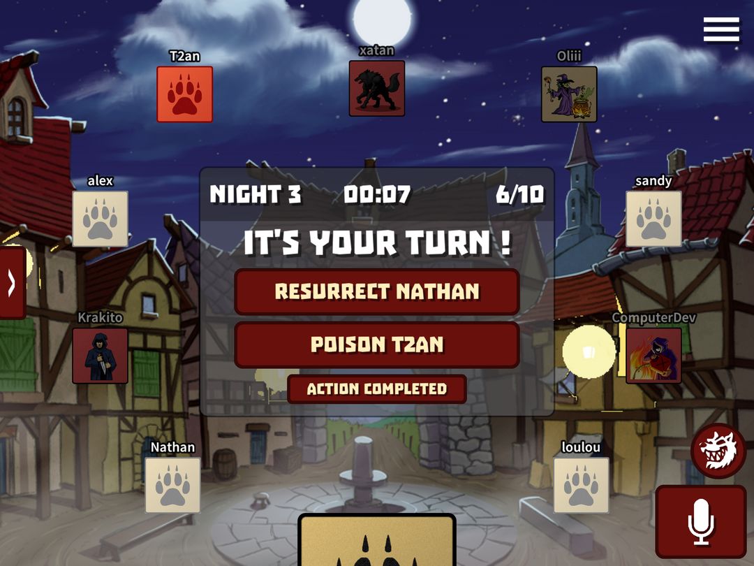 Werewolves Online screenshot game