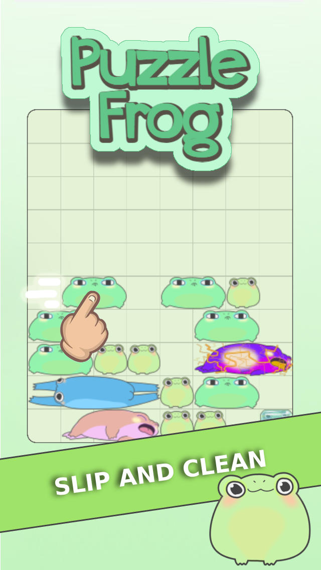 Puzzle Frog: Slide Block Game Game Screenshot