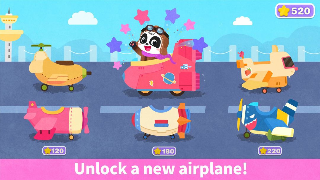 Screenshot of Baby Panda's Airplane