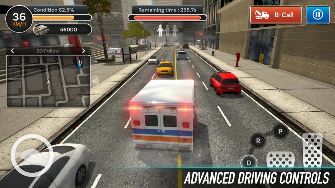 City Ambulance - Rescue Rush ภาพหน้าจอเกม