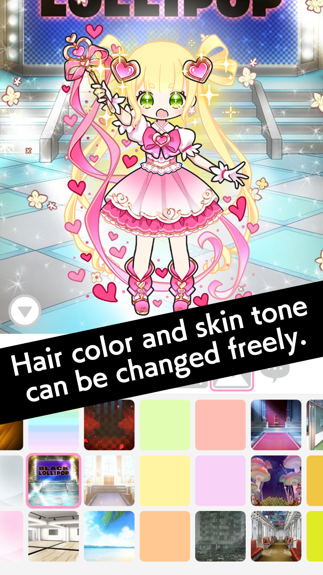 Black Lollipop: Avatar Maker Game Screenshot