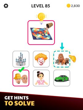 Movie Emoji Puzzle: Match game Game Screenshot