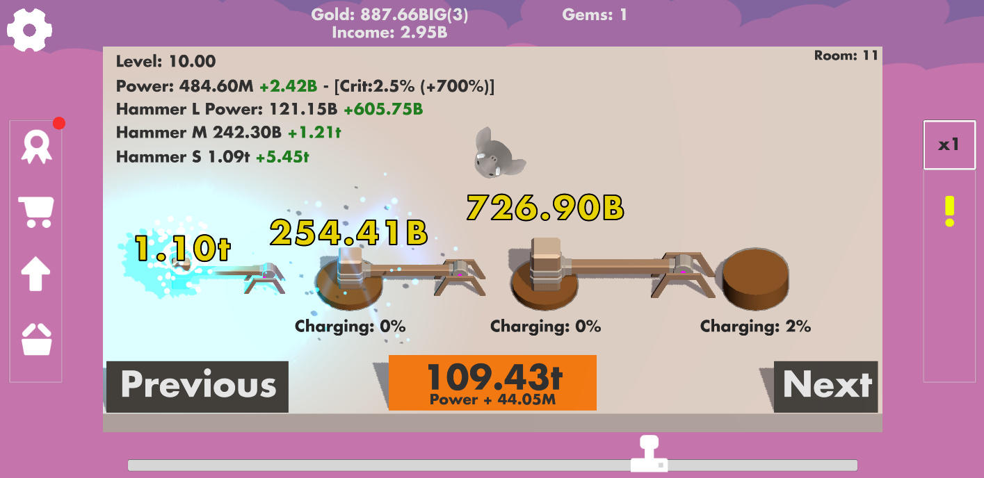 Idle Bounce ゲームのスクリーンショット