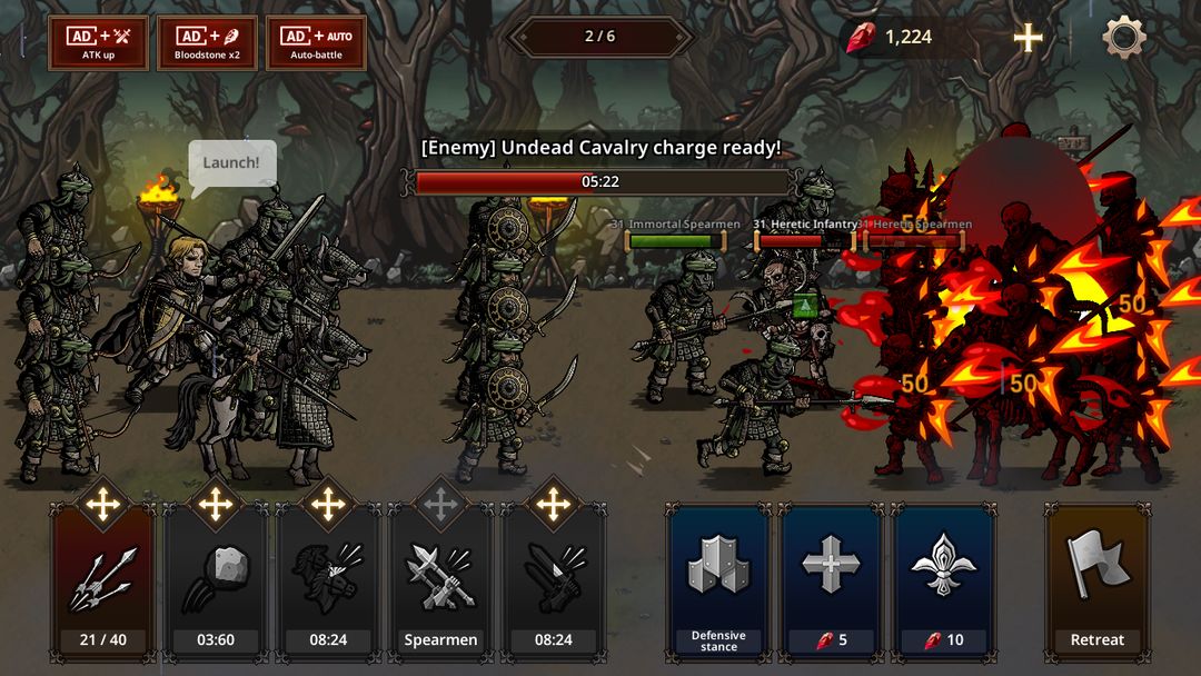 Screenshot of King's Blood: The Defense