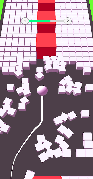 Color ball Bump 3D Game Screenshot