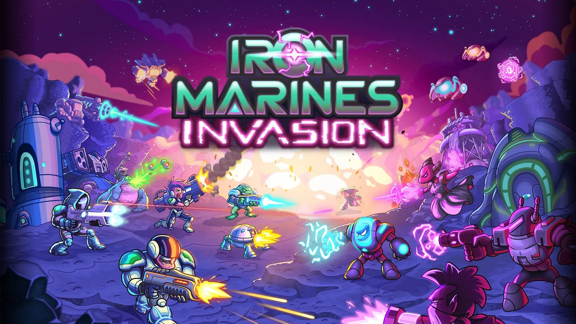 Banner of Iron Marines Invasion RTS Game 