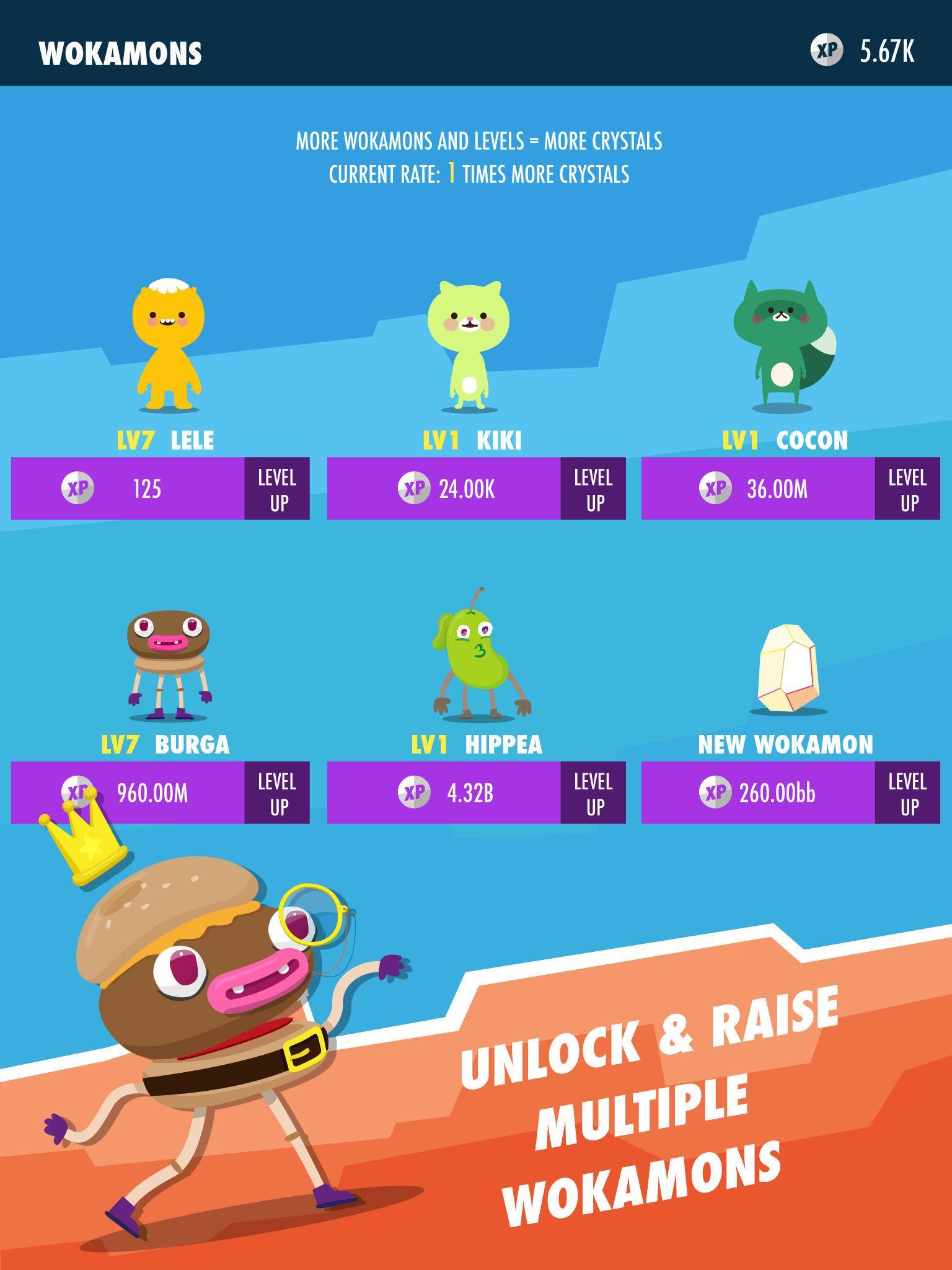 Wokamon: Walking games Game Screenshot