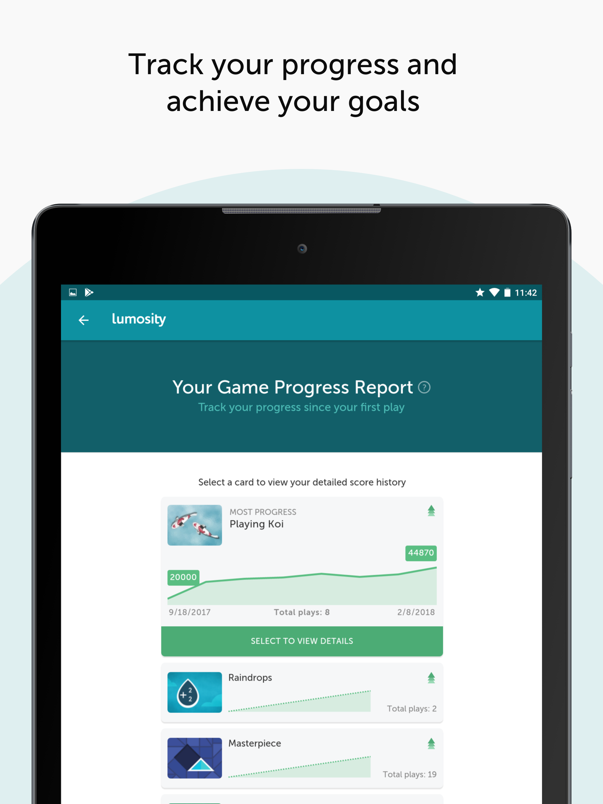 Lumosity: Brain Training Games Game Screenshot