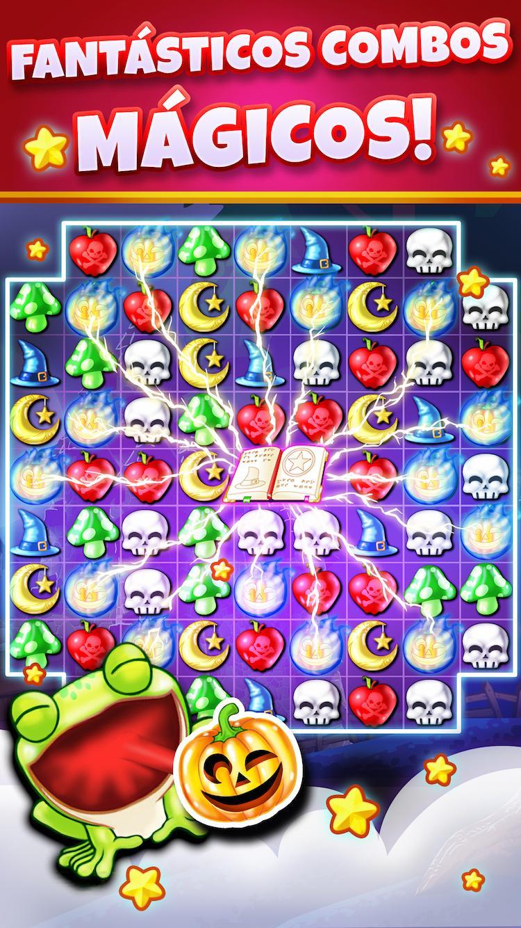 Captura de Tela do Jogo Witch Puzzle - Jogos de Combin