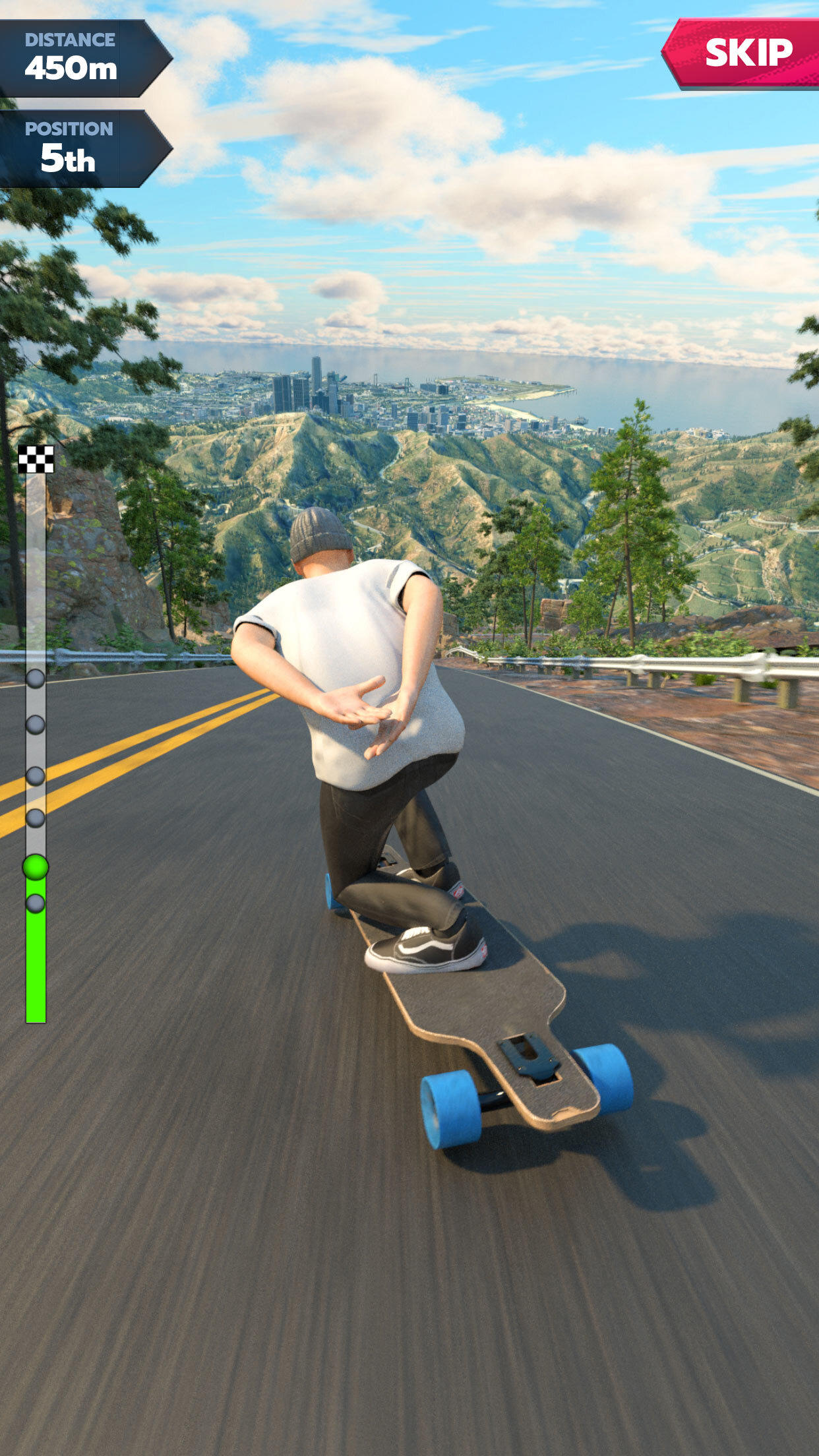 Downhill Race League Game Screenshot