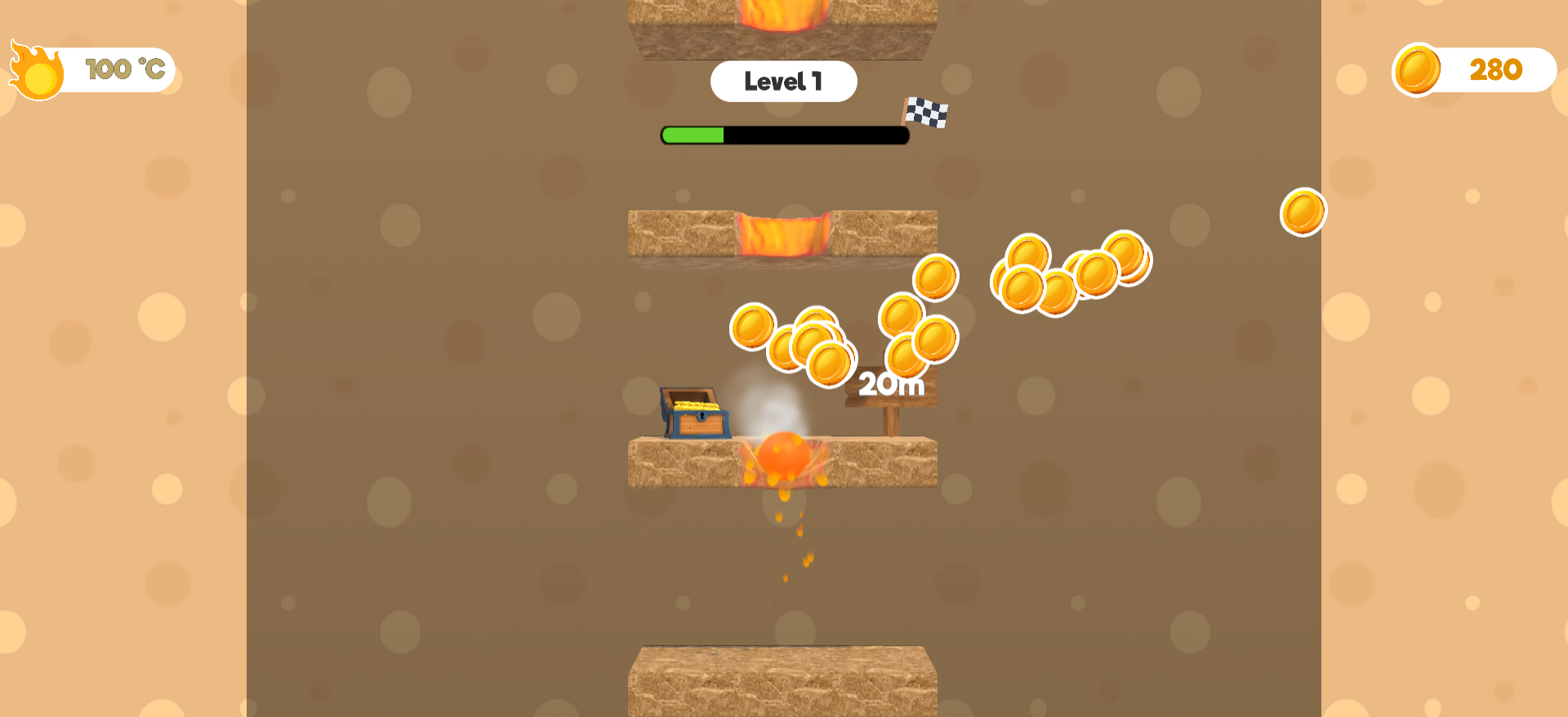 Lava Ball Game Screenshot