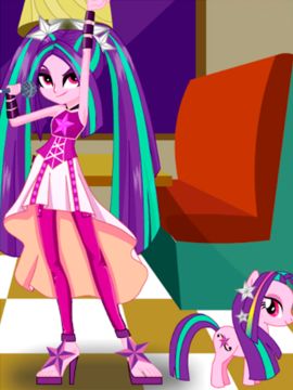 Dress Up Aria Blaze Game Screenshot