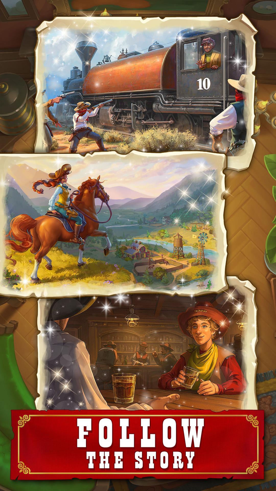 Jewels of the Wild West: Match gems & restore town ภาพหน้าจอเกม