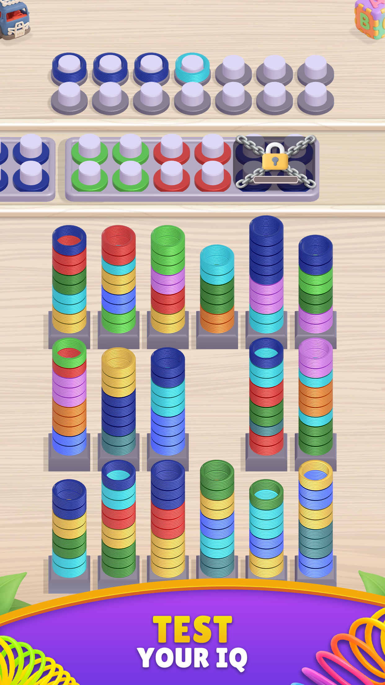 Slinky Sort Game Screenshot