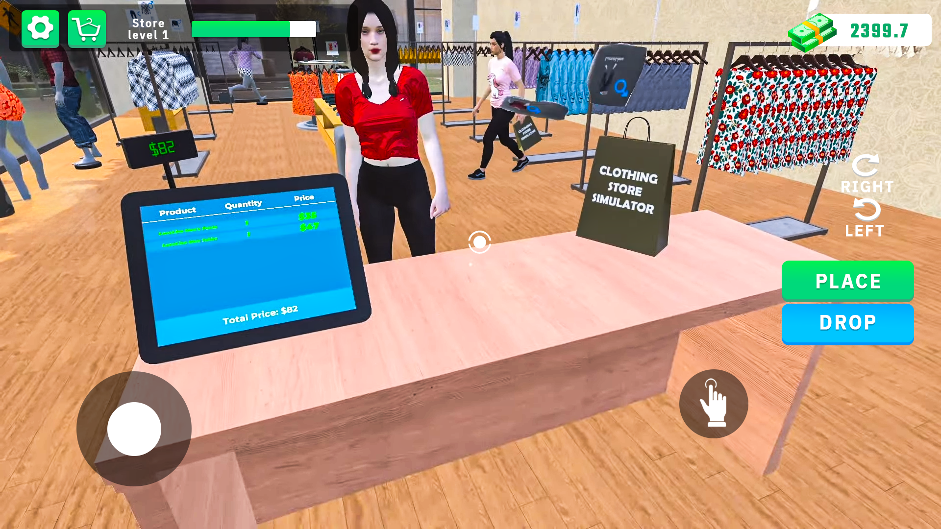 Clothing Store Simulator Game 게임 스크린샷