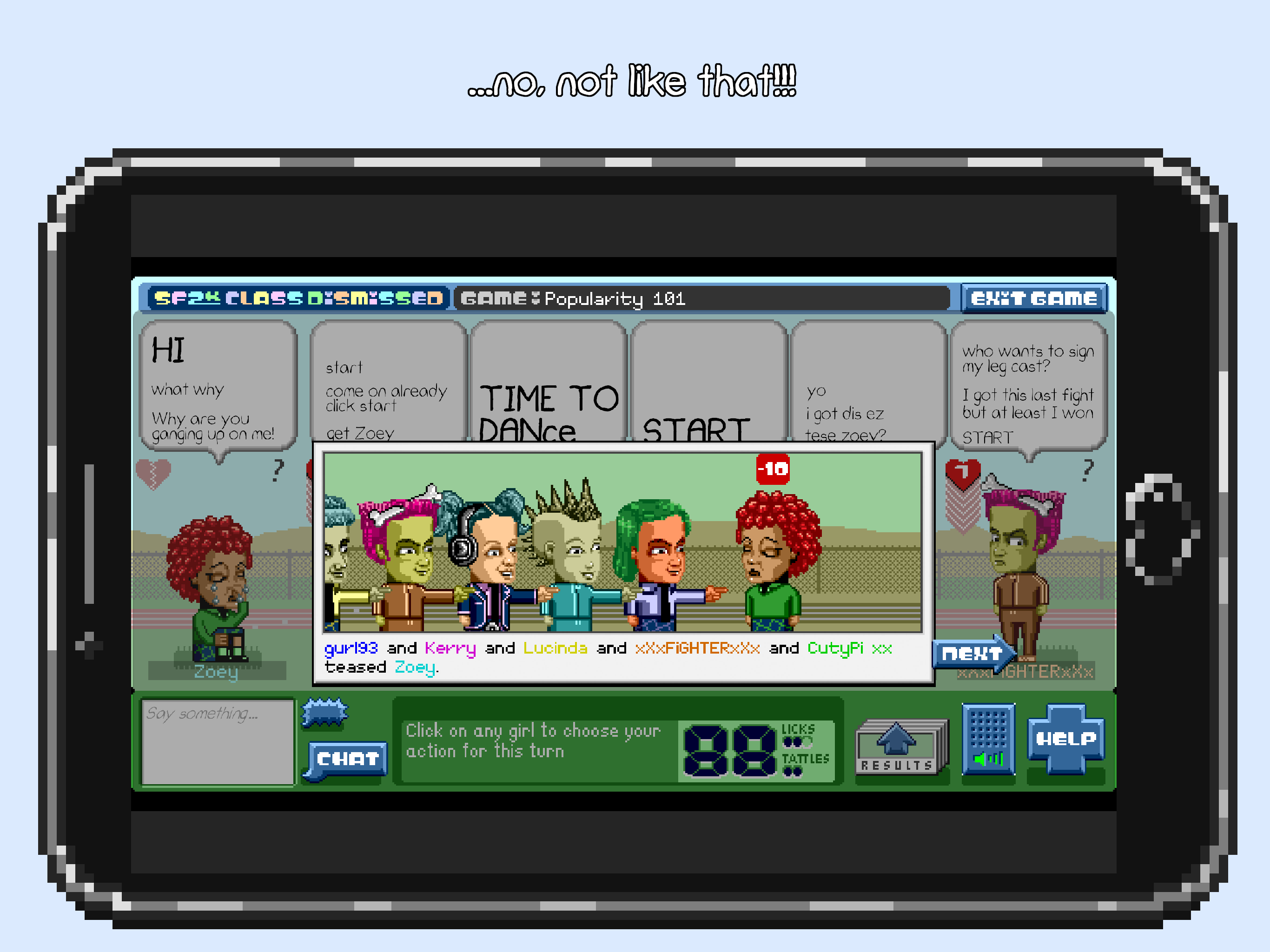 Screenshot of SF2K: Class Dismissed