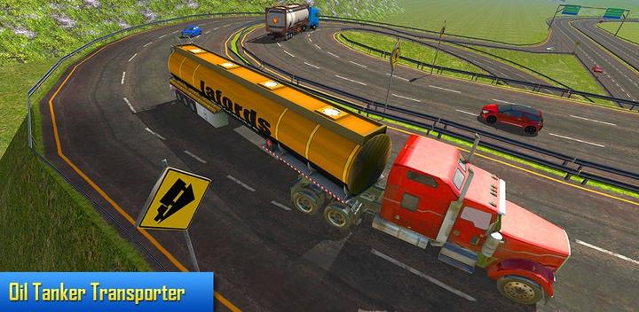 Banner of Oil Tanker Transporter Truck Simulator 2.8