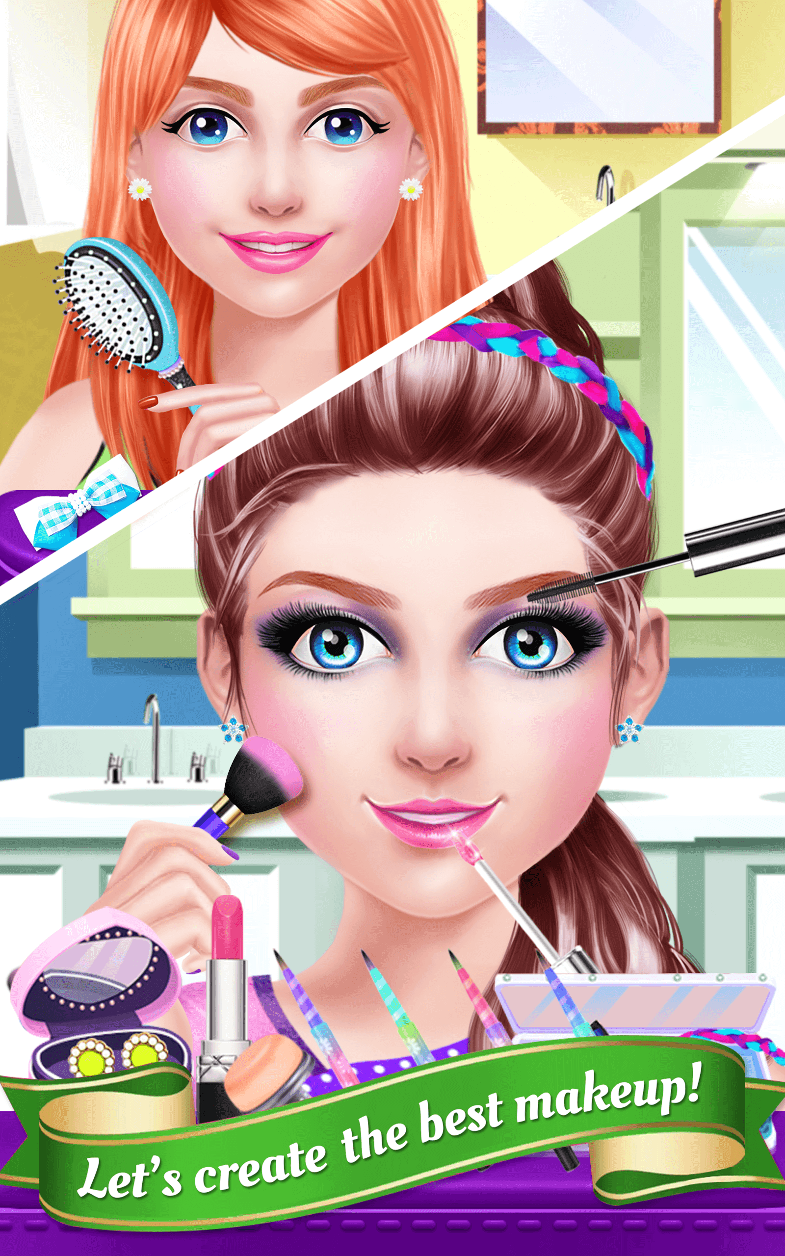 All Star Gymnastics Girl Salon Game Screenshot
