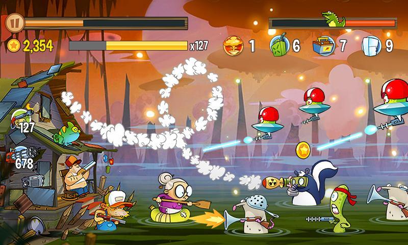 Swamp Attack Game Screenshot
