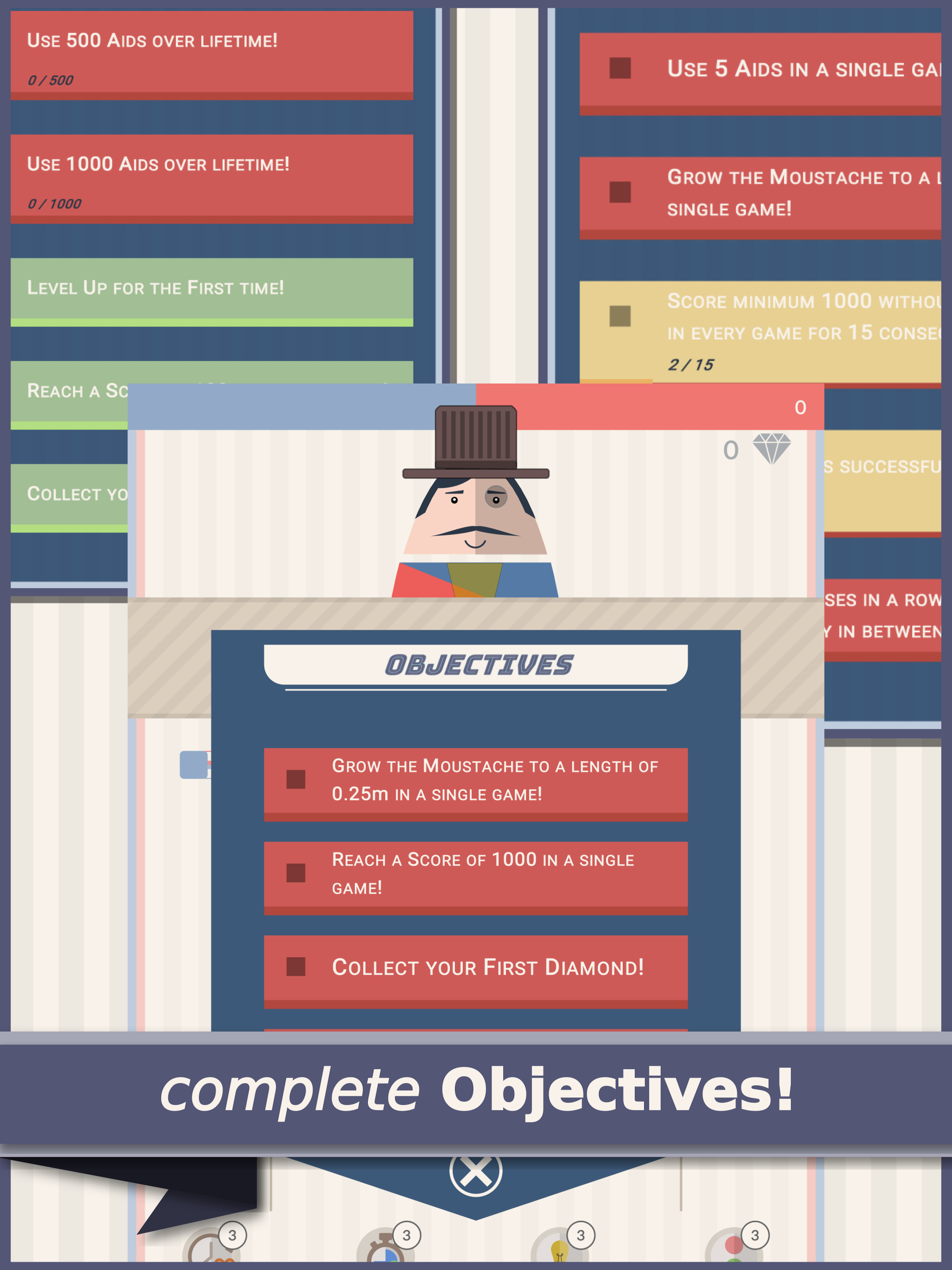 Mr. Mustachio Game Screenshot