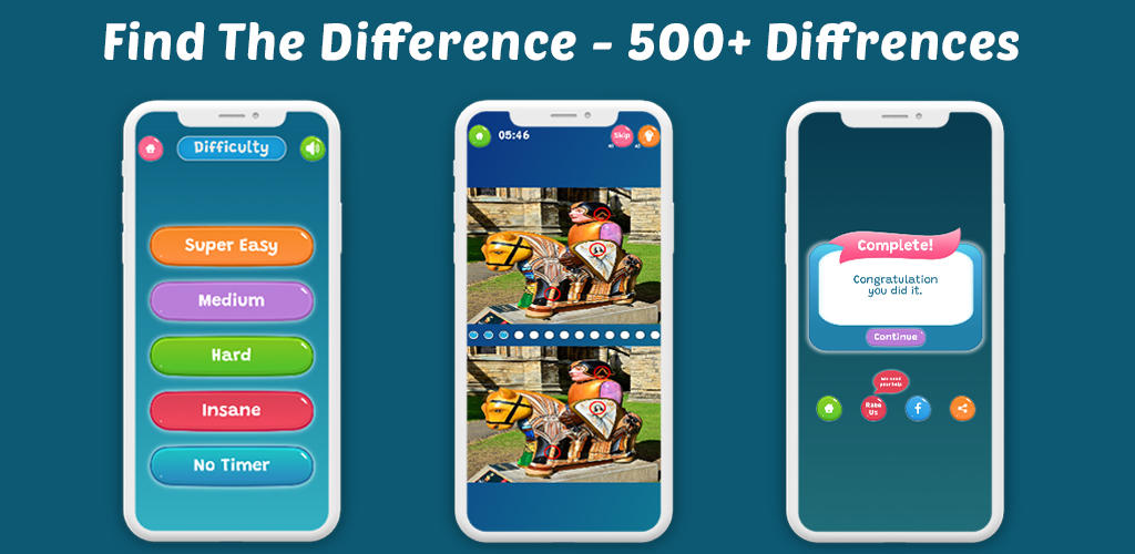  ภาพหน้าจอของวิดีโอ Find The Difference -2 Offline