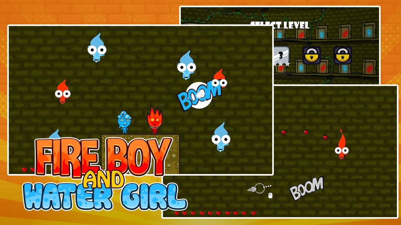 Icegirl Fireboy Charming Shoot Game Screenshot