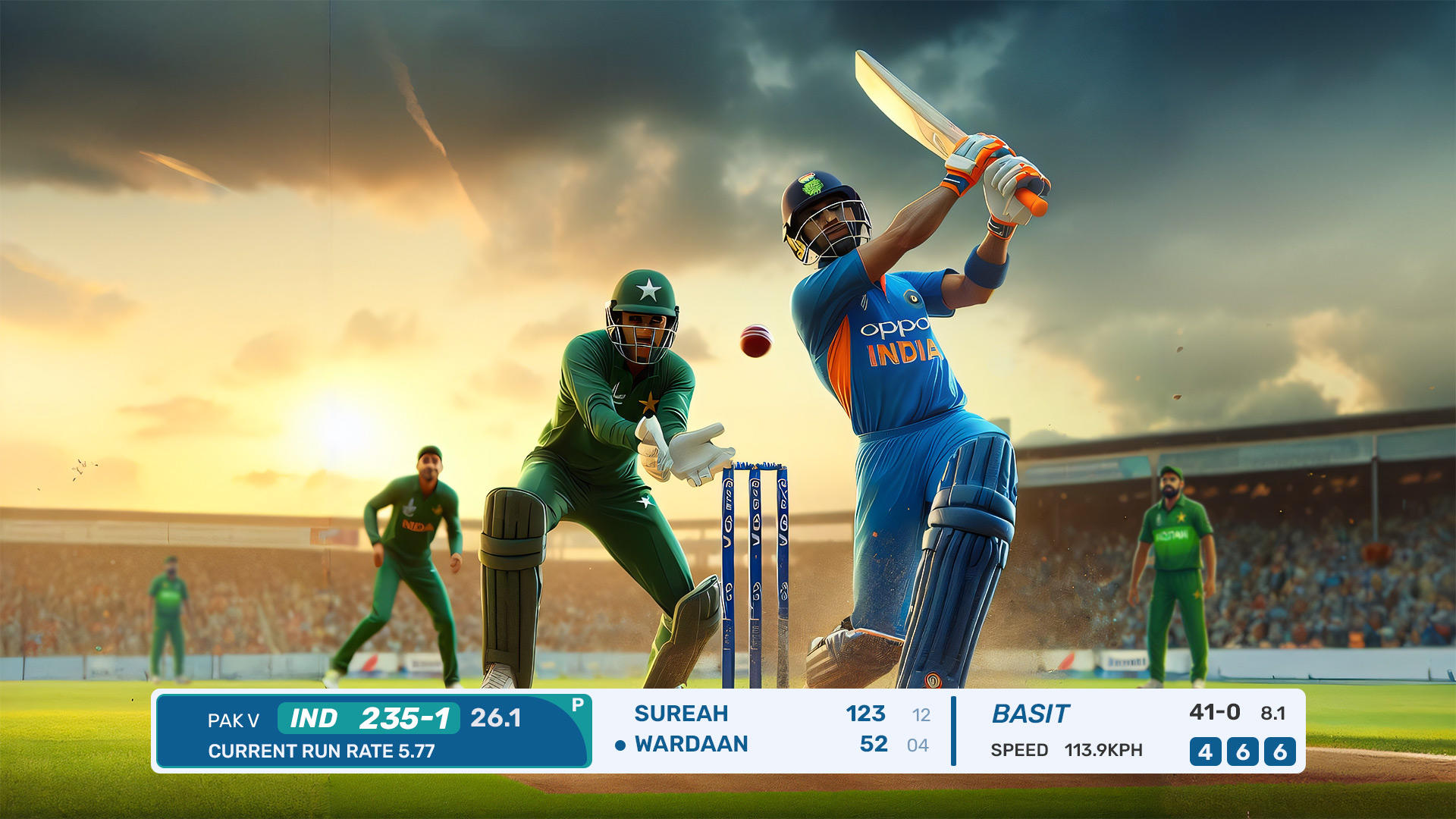 Real World T20 Cricket 2024 Game Screenshot