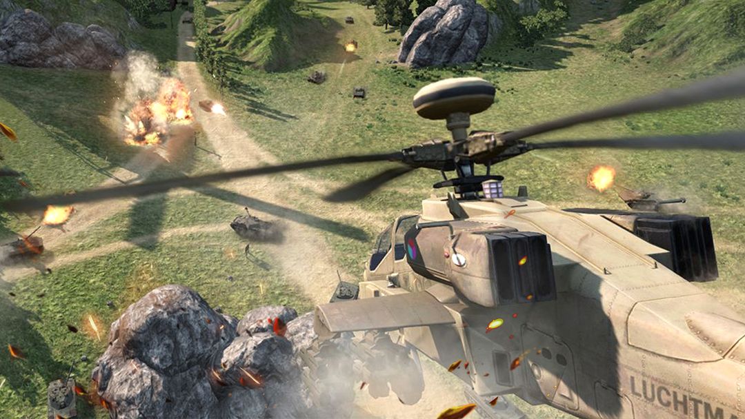 武裝直升機空襲戰遊戲截圖