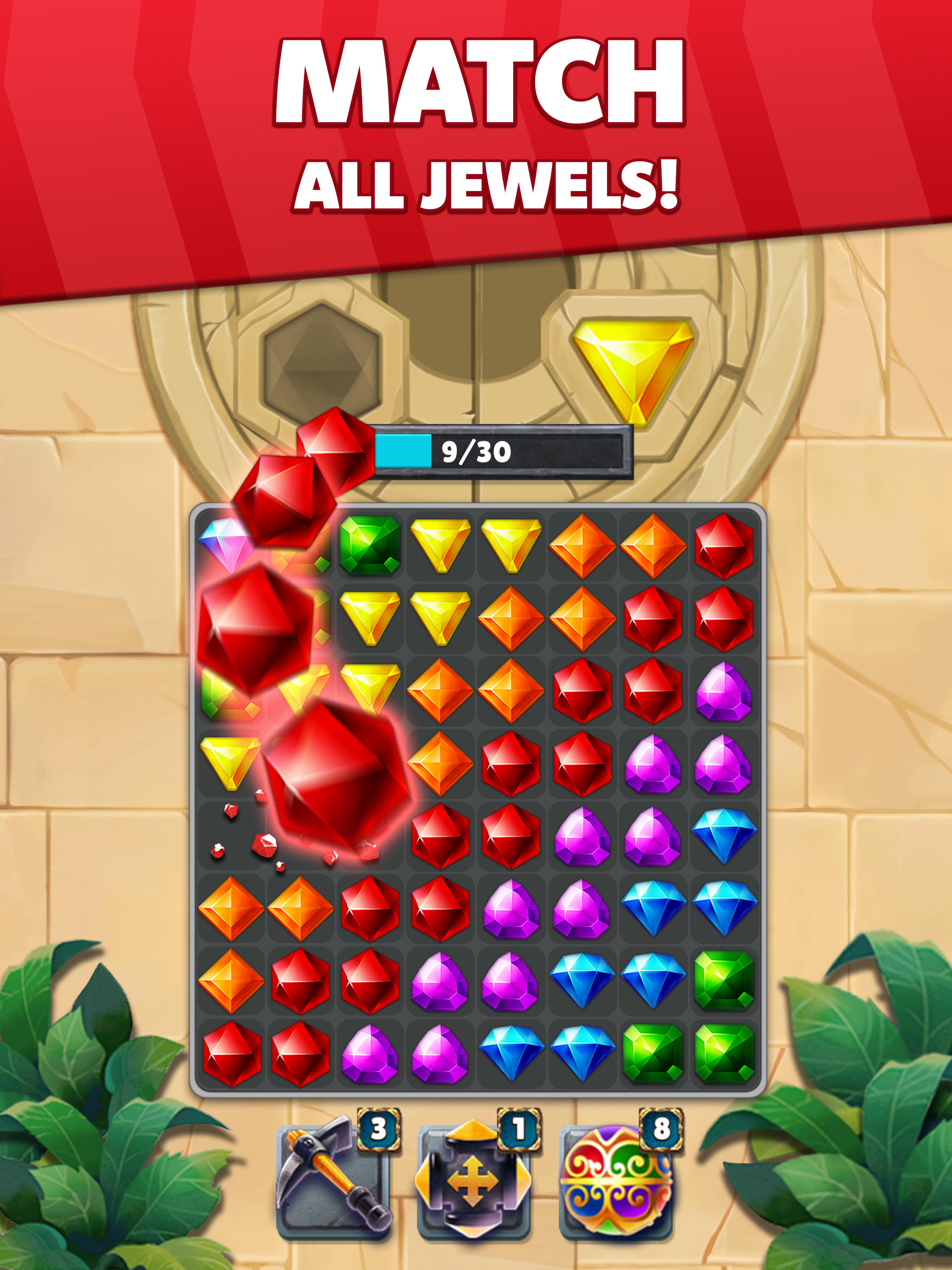 Jewel Hunter Lost Temple Game Screenshot