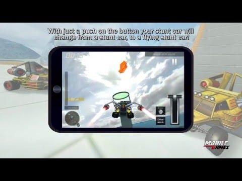 Flying Stunt Car Simulator 3D 비디오 스크린샷