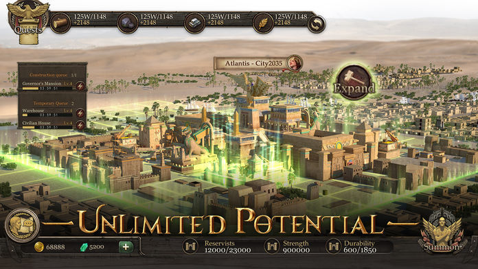 Immortal Conquest-War Strategy ภาพหน้าจอเกม