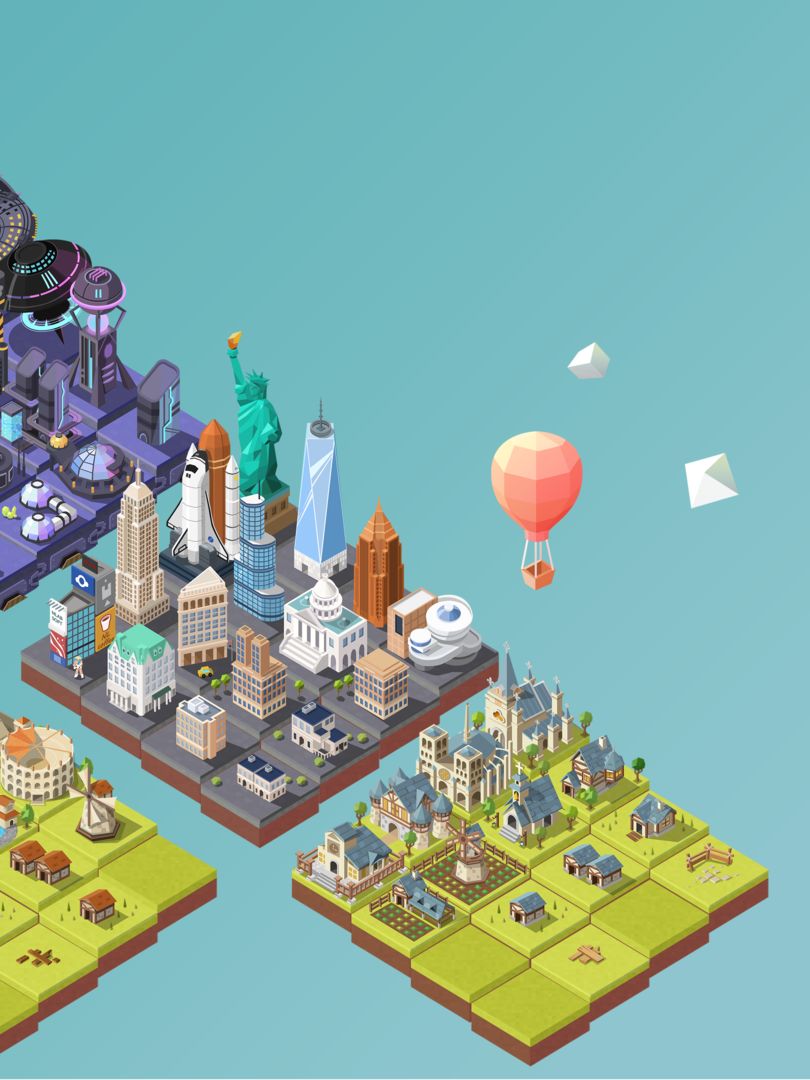 에이지 오브 2048®: 문명 도시 머지 게임 게임 스크린 샷