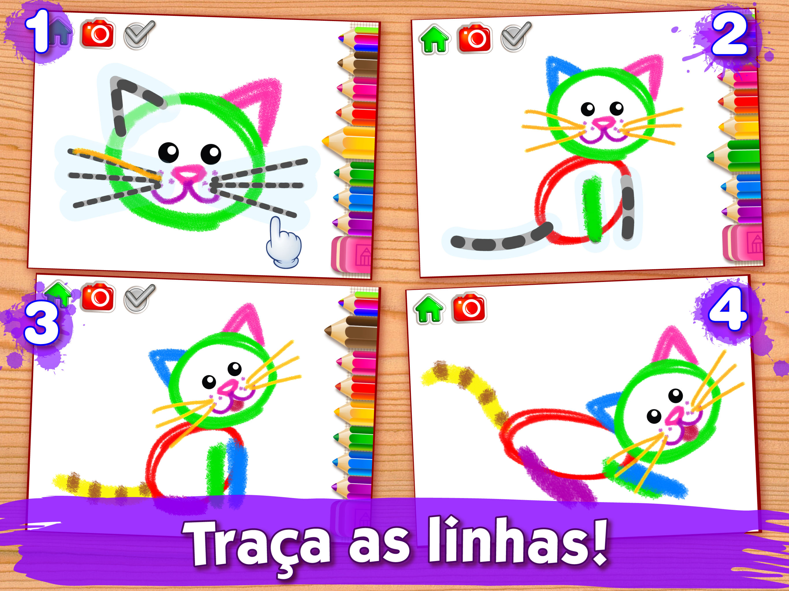 Captura de Tela do Jogo Bini Páginas para Colorir