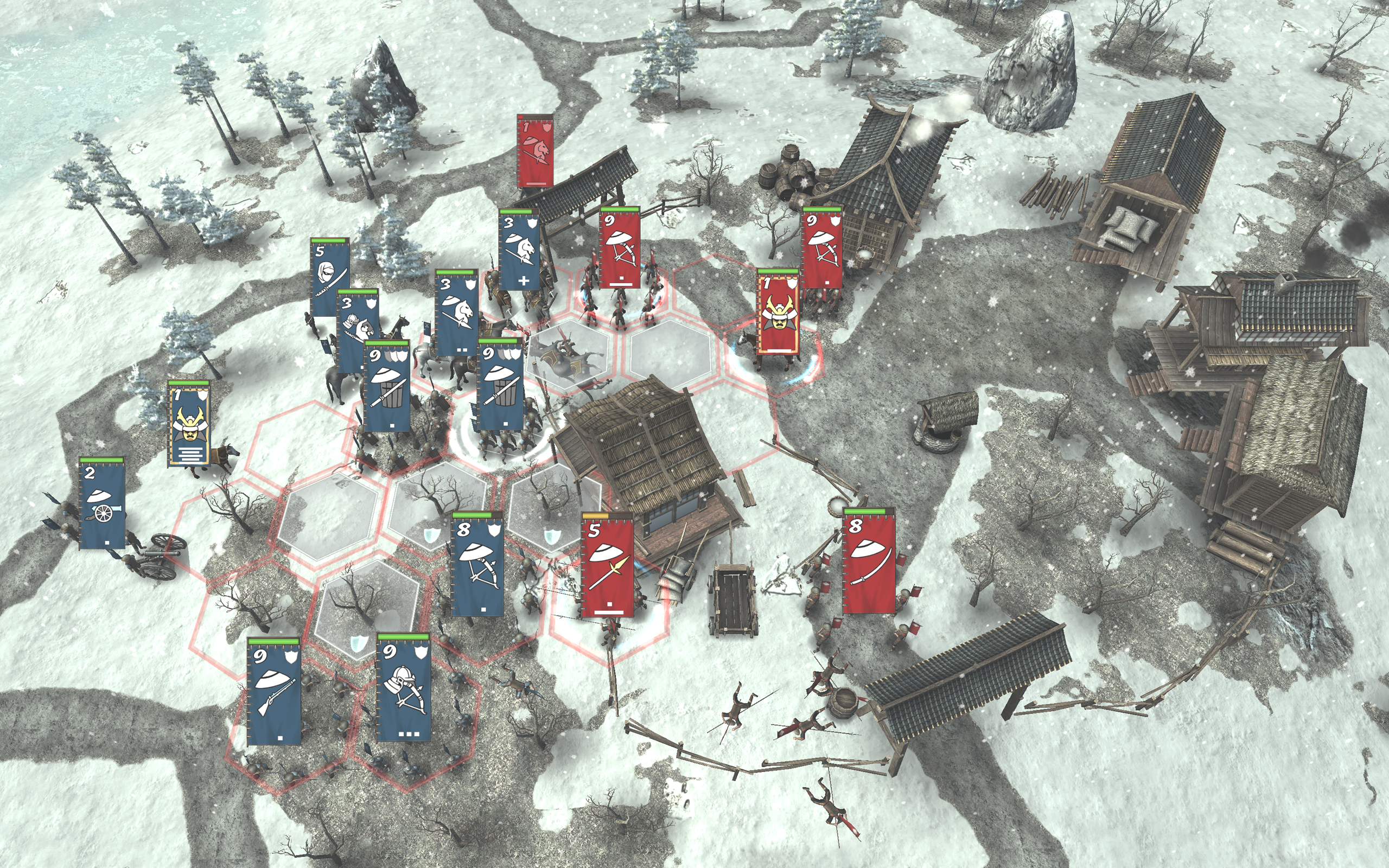 Shogun's Empire: Hex Commander Game Screenshot