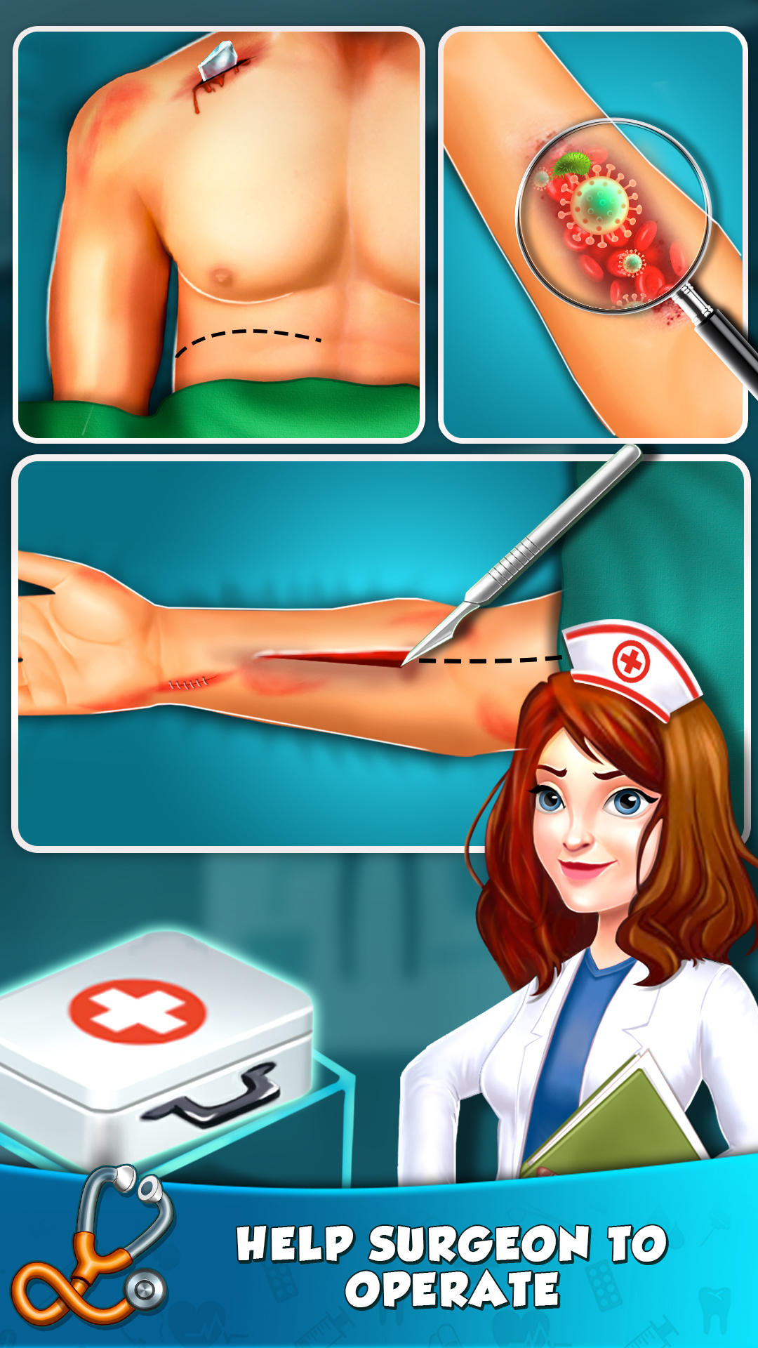 Screenshot of Doctor Operation Surgery Games: Offline Hospital Surgery Games 3D
