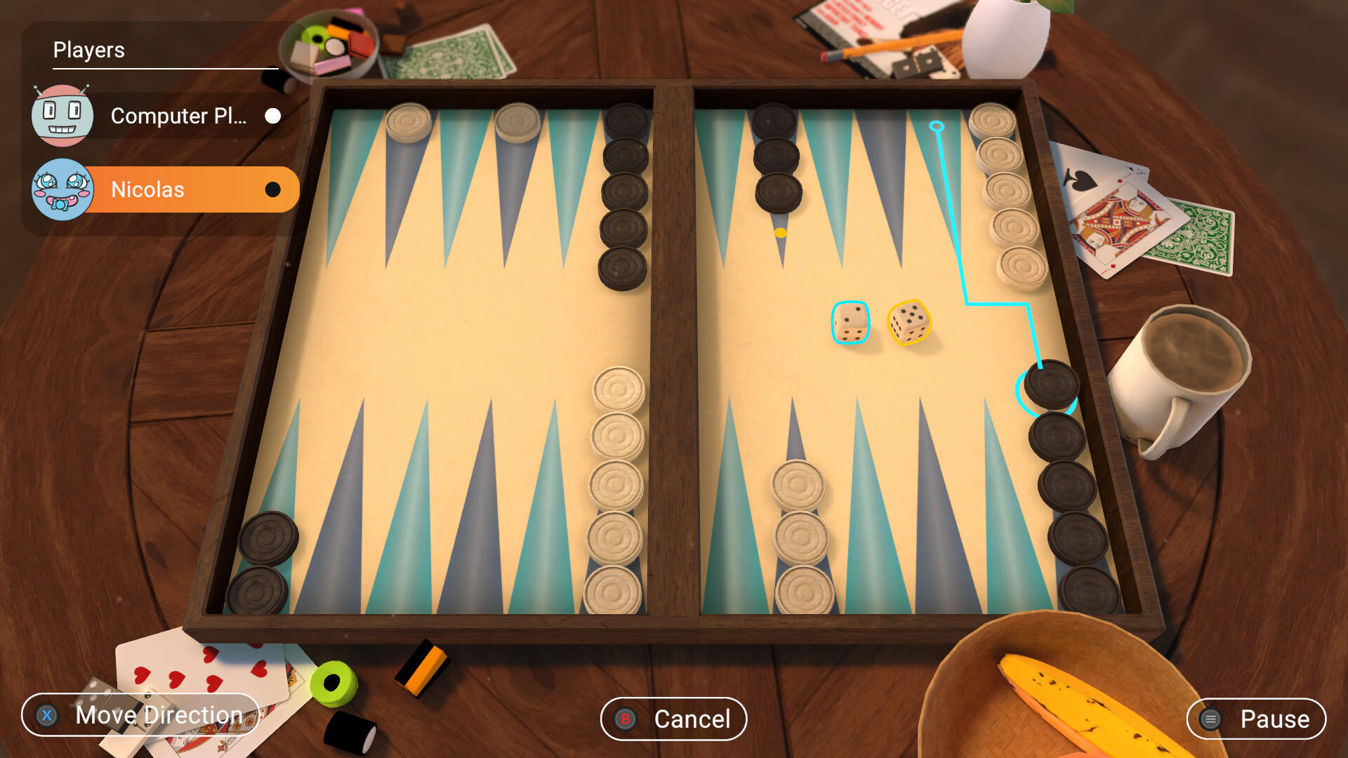Screenshot 1 of Backgammon + Damas + Molino 
