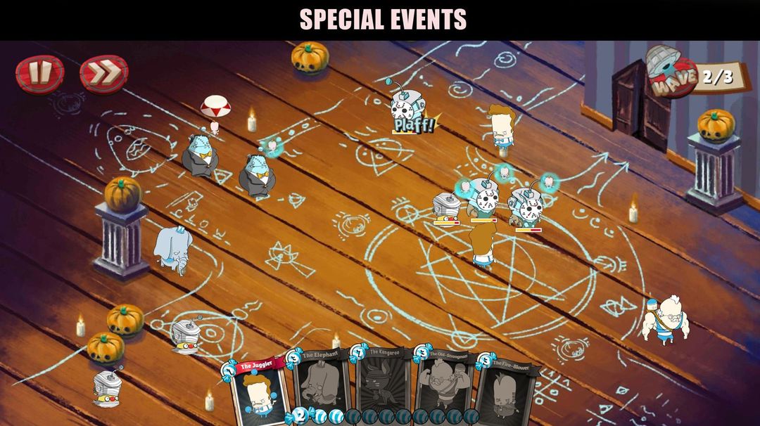 Circus Heroes:  A ridiculous Tower Defense screenshot game