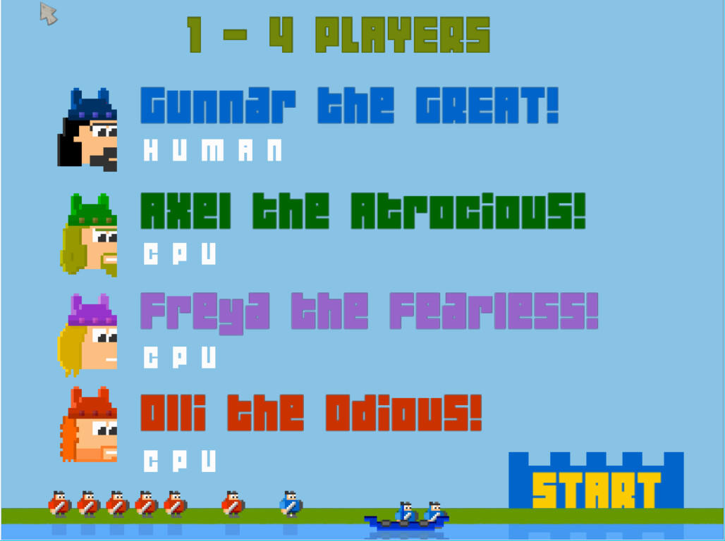 Viking Invaders Game Screenshot