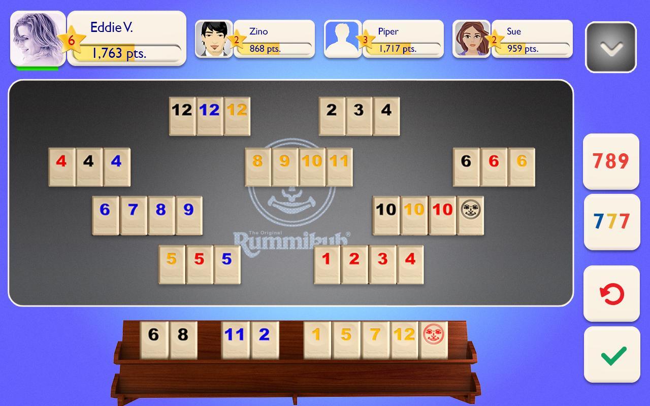 Screenshot of Rummikub
