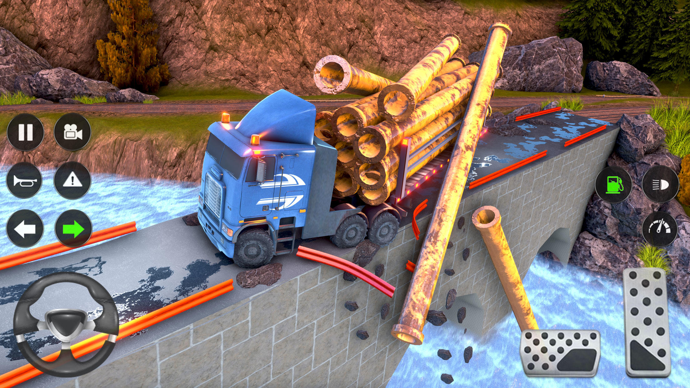 트럭 모의 실험 장치 게임 3D 게임 스크린 샷