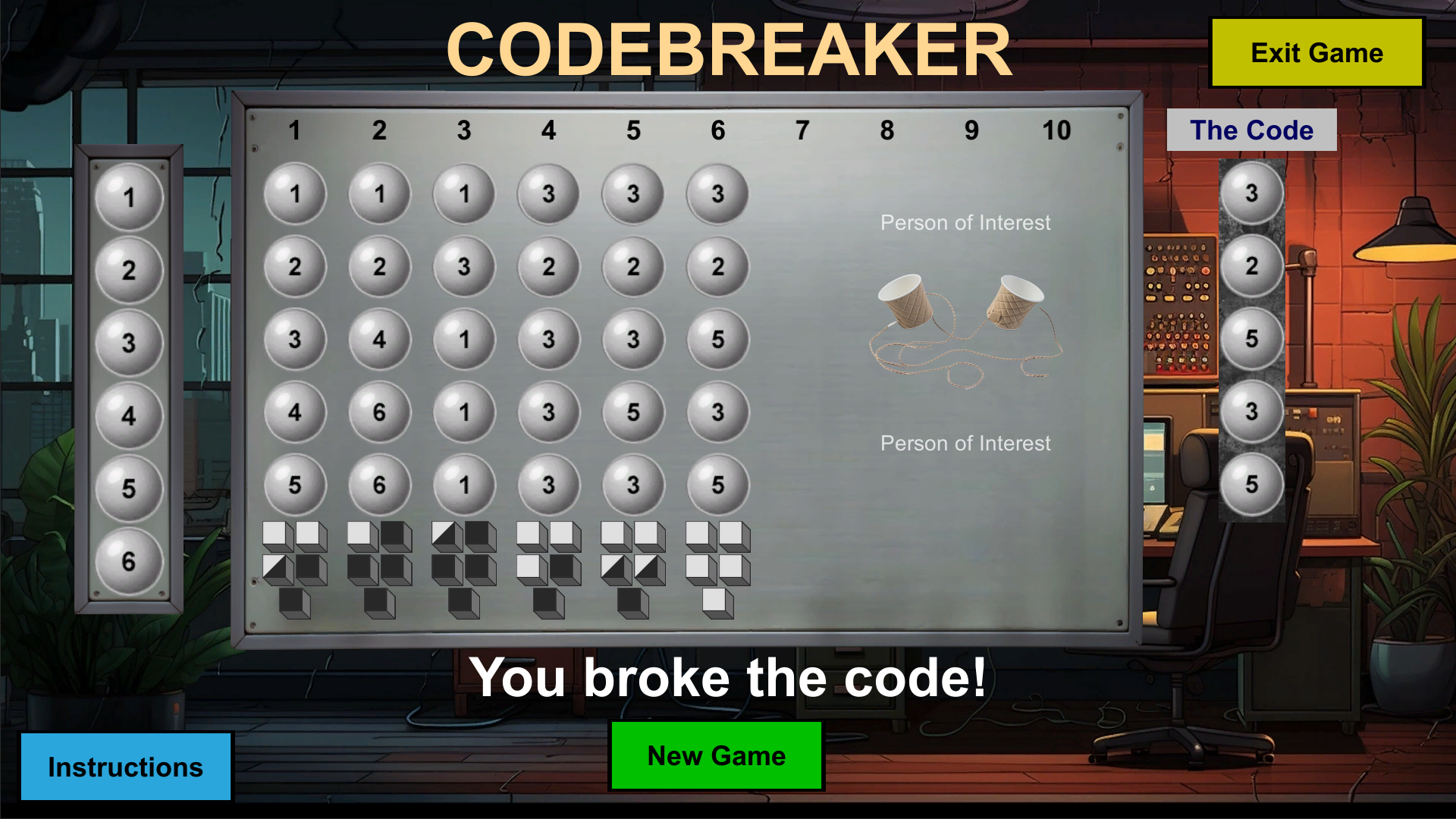 Screenshot of Codebreaker: Defuse or BOOM