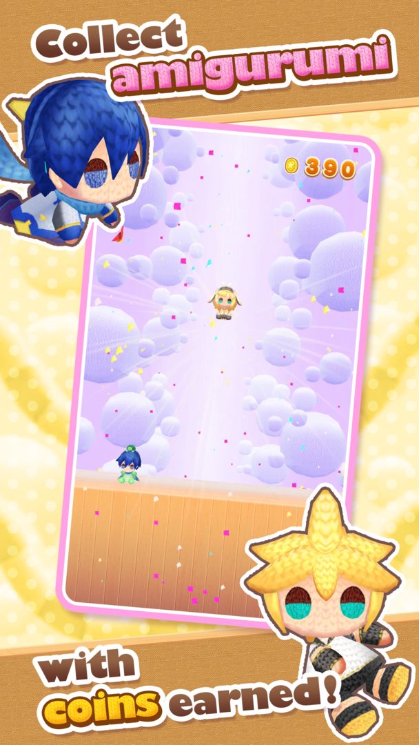 Hatsune Miku Amiguru Jump screenshot game
