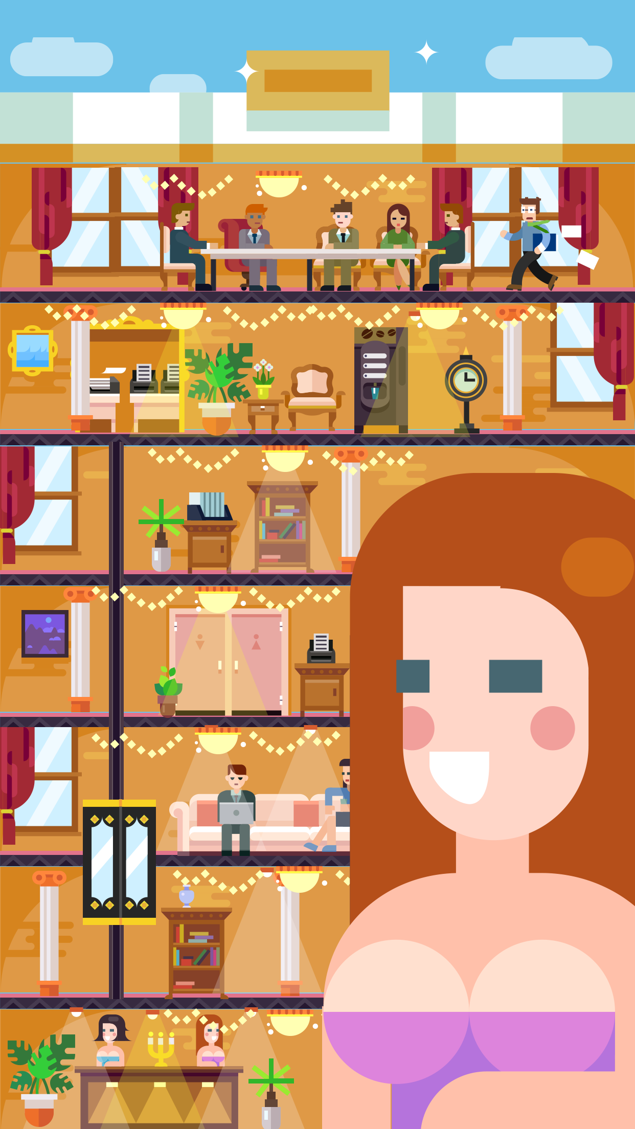 Funky Floors 게임 스크린샷