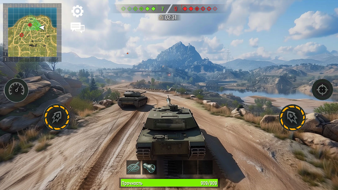 Screenshot of War of Tanks: World Thunder
