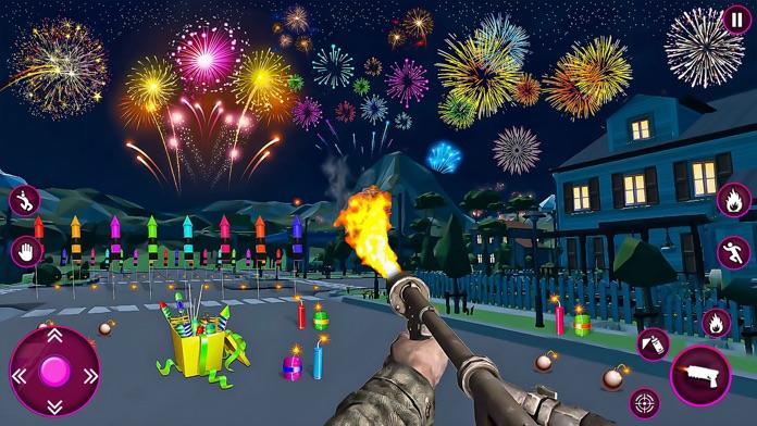 Скриншот игры Fireworks Arcade Sim Game 2023