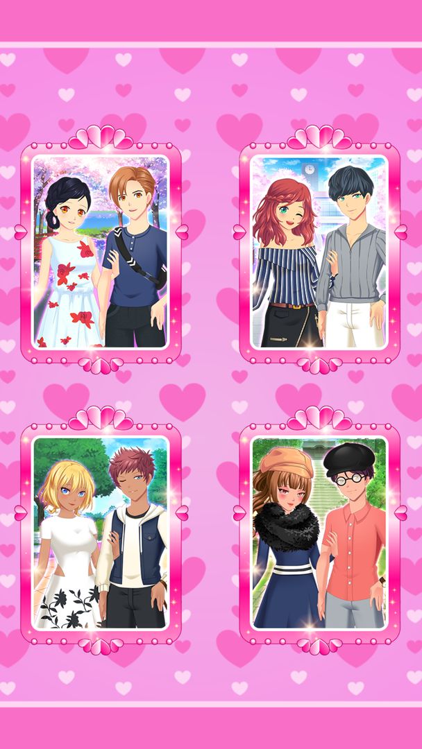 Screenshot of Anime Couples Dress Up Game