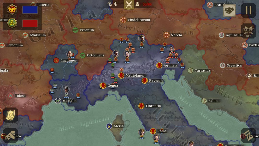 Great Conqueror: Rome War Game screenshot game